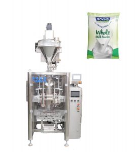 Aŭtomata saketo-pulvora plenigo kaj sigelmaŝino