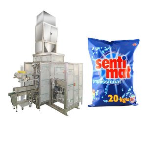 Aŭtomata Premade Big Bag Packing Machine Detergent Powder Malferma buŝo Bagger