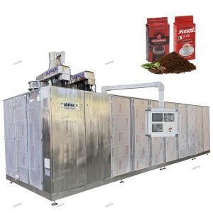 Aŭtomata duoblaĉambra brika vakuosako formanta plenigan pakmaŝinon