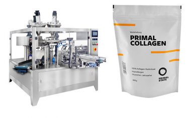 Aŭtomata pulvora pakmaŝino por doy-sako kun zipo