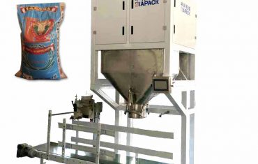 Duonaŭtomata 50kg riz-ensakmaŝino