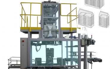 Aŭtomata pakaĵlinio de produktado de mola sako