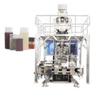 Aŭtomata brika malplena sako formanta plenigantan pakmaŝinon por greno