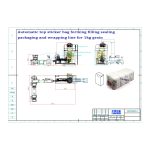 Aŭtomata plata malsupra sako kun supra glumarksako formanta plenigaĵon sigelantan pakaĵan envolvan linion estas ordonita de nia kliento